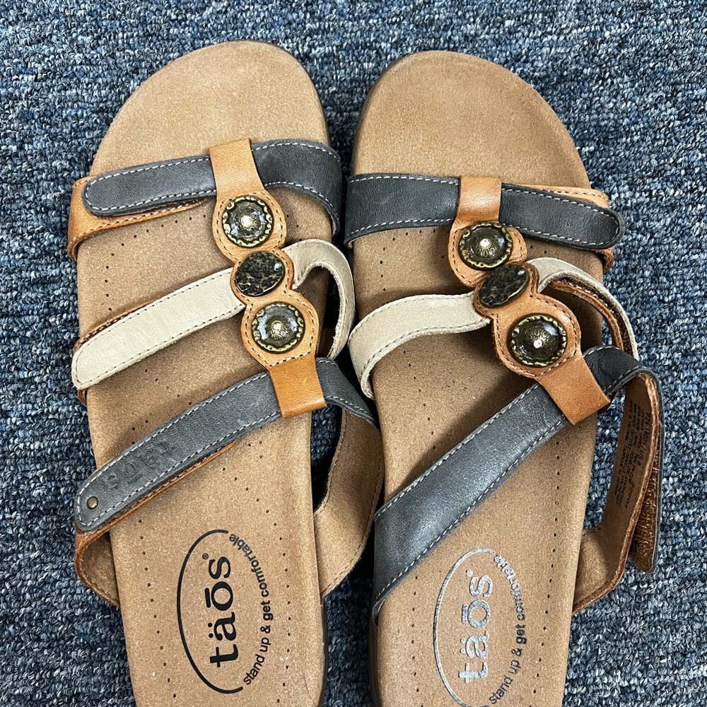 Taos Double I Sandals with Comfort Footbed